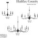 Halifax County 8 Light 48 inch Textured Coal Chandelier Ceiling Light